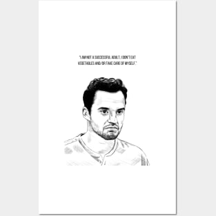 Nick Miller, New Girl, I'm Not A Successful Adult. Posters and Art